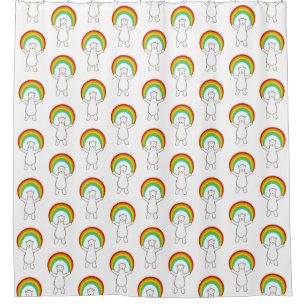 Polar Bear and Rainbow Pattern