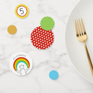 Polar Bear and Rainbow Table Confetti