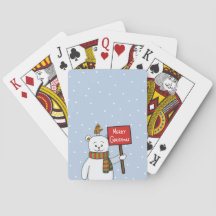 Polar Bear and Robin Christmas Greeting