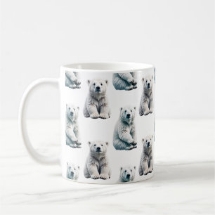 Polar Bear Animal Pattern Design  Coffee Mug