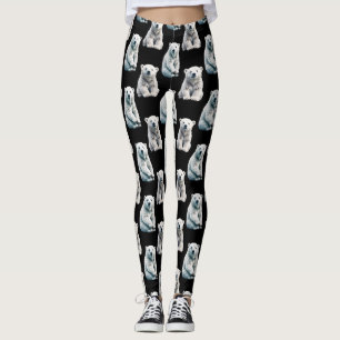 Polar Bear Animal Pattern Design  Leggings