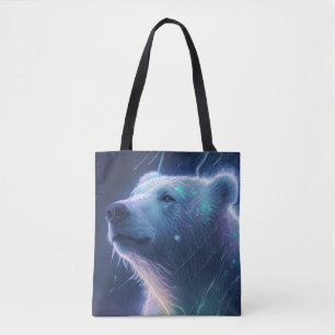 Polar Bear Animal Portrait Painting Wildlife Free Tote Bag