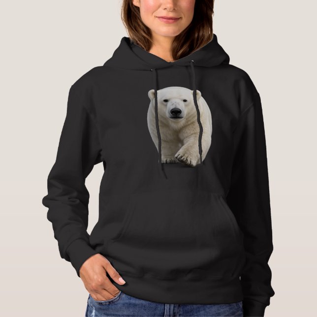 Polar Bear Approaching Hoodie (Front)