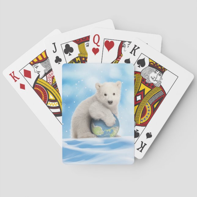 Polar Bear Arctic World Playing Cards (Back)