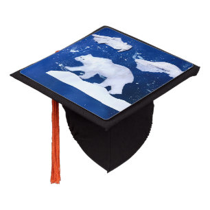 Polar Bear "Art by Kids" Graduation Cap Topper