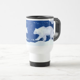 Polar Bear "Art by Kids" Travel Mug