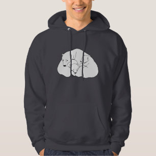 Polar Bear Art Hoodie Baby Bear Hoodie
