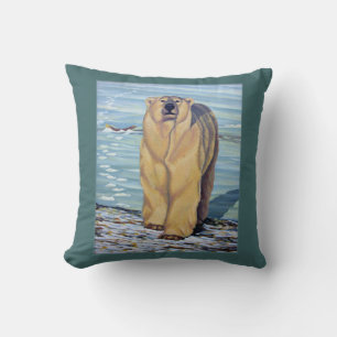 Polar Bear Art Pillow Bear Decor Bears Pillow