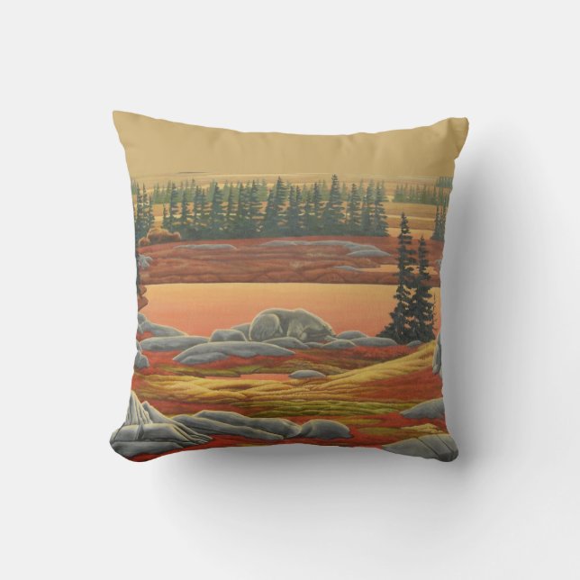 Polar Bear Art Pillow Personalized Bears Pillow (Front)