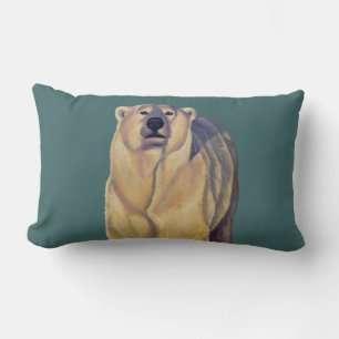 Polar Bear Art Pillow Personalized Bears Pillow