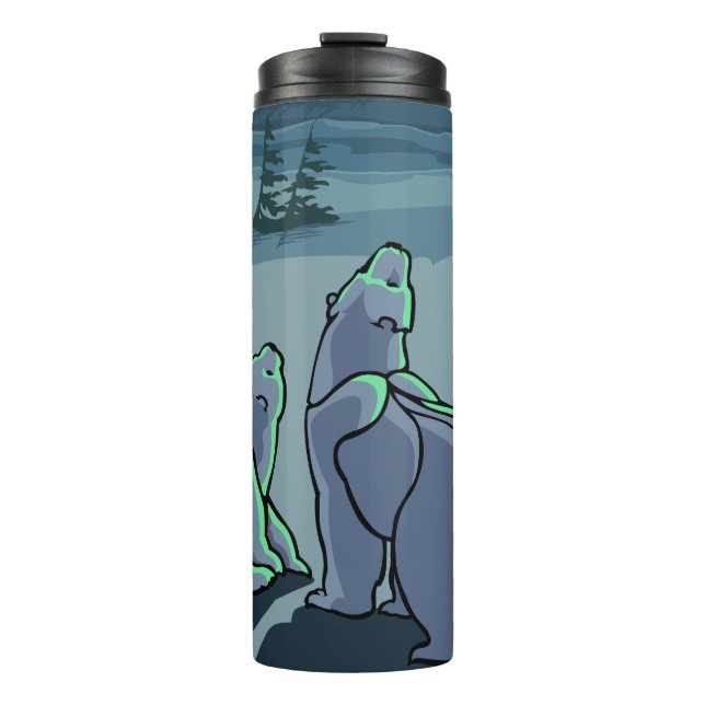 Polar Bear Art Tumbler Mug Bear Drinkware & Gifts (Front)