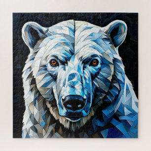 Polar Bear Artistic Wildlife Puzzle Gift & Home