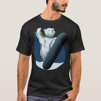 Polar bear as Snowboarder with Snowboard 2 T-Shirt