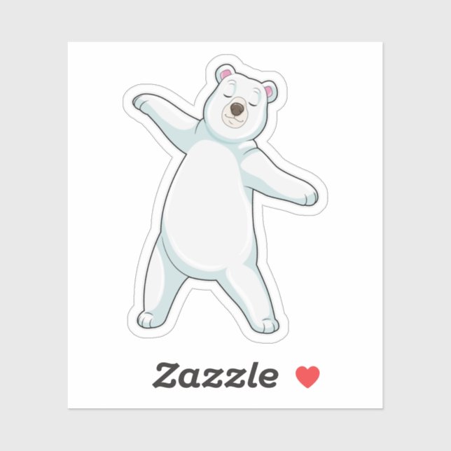 Polar bear at Yoga Fitness in Standing (Sheet)