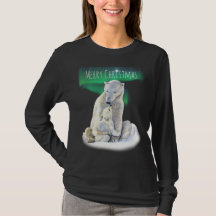 Polar Bear & Baby Christmas T-Shirt