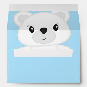 Polar Bear Baby Shower Envelope