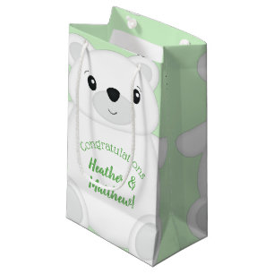 Polar Bear Baby Shower Small Gift Bag
