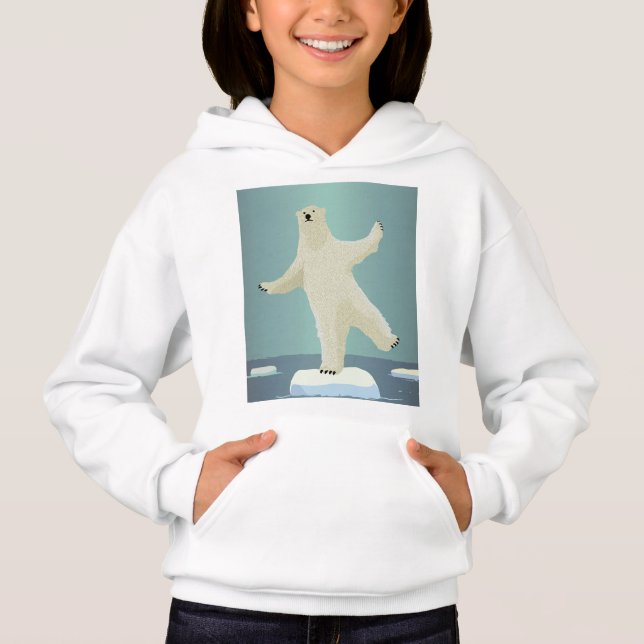 Polar Bear Balancing on Iceberg Artwork (Front)