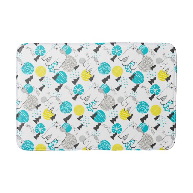 Polar bear bath mat (Front)