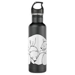 Polar Bear Bear Art Sport Bottle