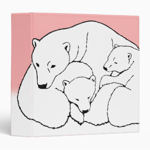 Polar Bear Binder Cute Bear Art School Supplies