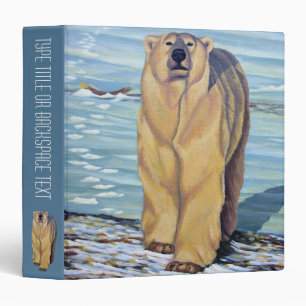 Polar Bear Binder Wildlife Art School Supplies