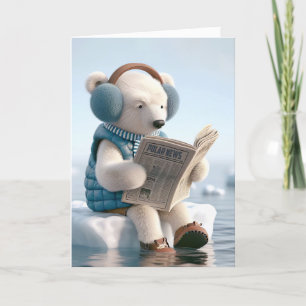 Polar Bear Birthday Humour Card