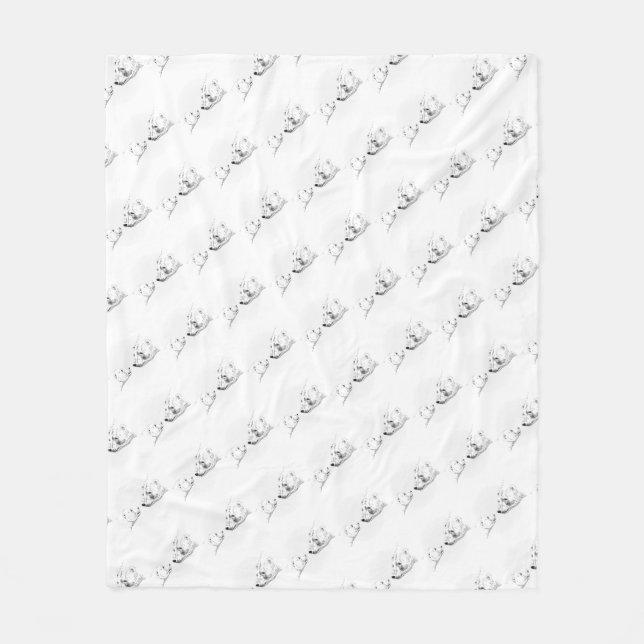 Polar Bear Blanket Mother & Bear Cub Blankets (Front)