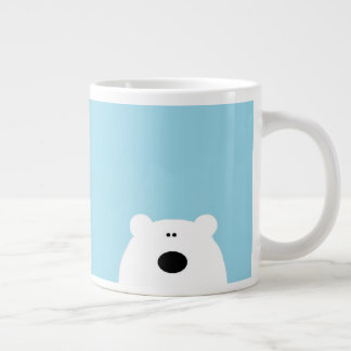 Polar Bear Blue Large Coffee Mug