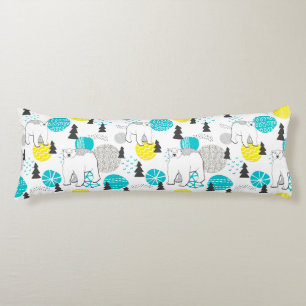 Polar bear body pillow