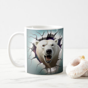 Polar Bear Breaking Out Coffee, Tea, Cocoa Mug