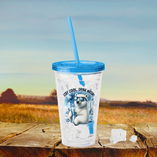 Polar Bear Buddy  Acrylic Tumbler