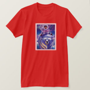 Polar Bear Bus Art T-Shirt