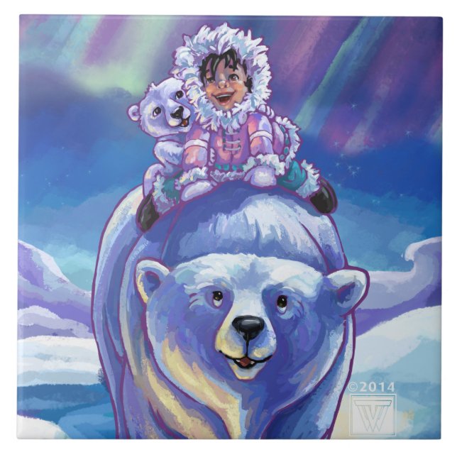 Polar Bear Bus Tile (Front)