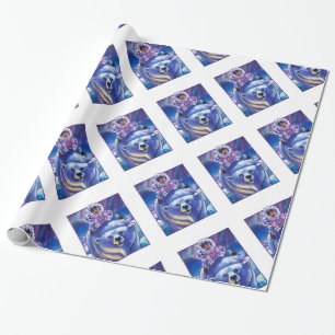 Polar Bear Bus Wrapping Paper