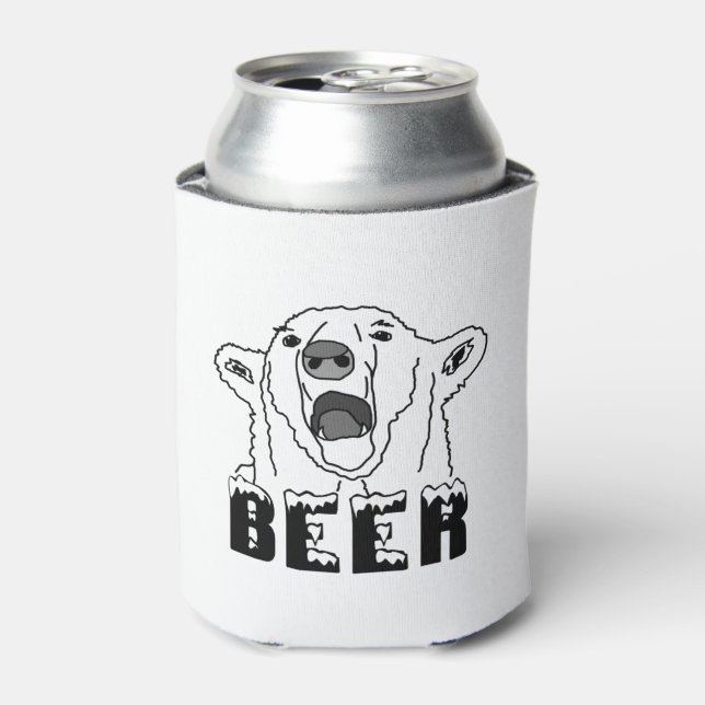 Polar Bear Can Cooler (Can Front)