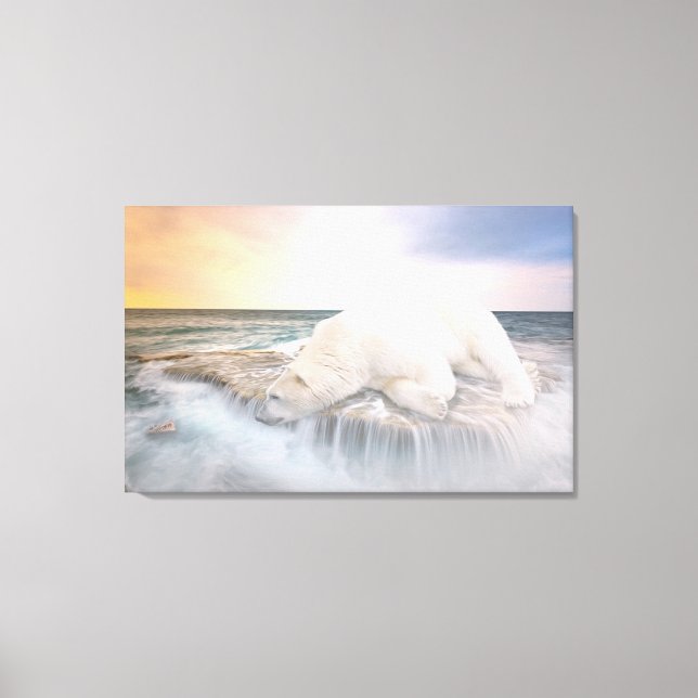 Polar Bear Canvas Print (Front)