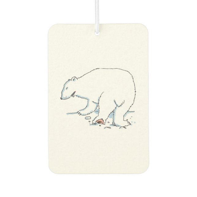 Polar Bear car air freshener (Front)