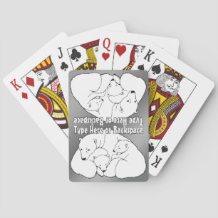 Polar Bear Cards Personalized Bear Playing Cards