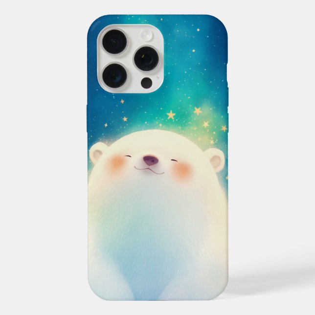 Polar Bear Chilling Charm iPhone Case (Back)