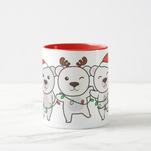 Polar Bear Christmas Animals Cute Polar Bear Mug