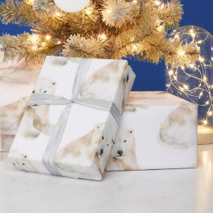 Polar Bear - Christmas Cute Wrapping Paper