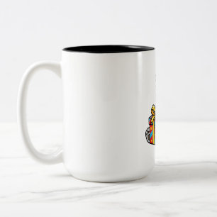 Polar Bear Christmas Gift Two-Tone Coffee Mug
