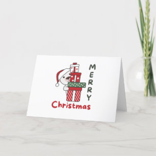 Polar Bear Christmas Gift Winter Animals Polar Holiday Card