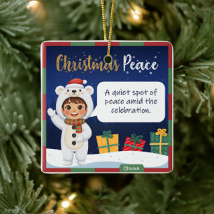 Polar Bear Christmas Ornament