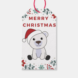 Polar Bear Christmas Snow Winter Animals Polar Gif Gift Tags