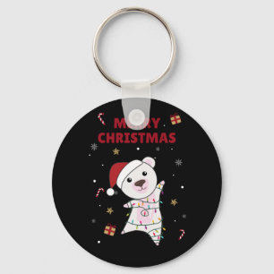 Polar Bear Christmas Snow Winter Animals Polar Keychain