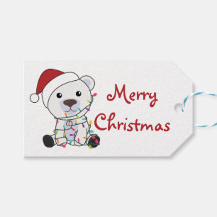 Polar Bear Christmas Snow Winter Animals Polar Tru Gift Tags