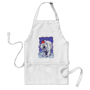 Polar Bear Christmas Standard Apron