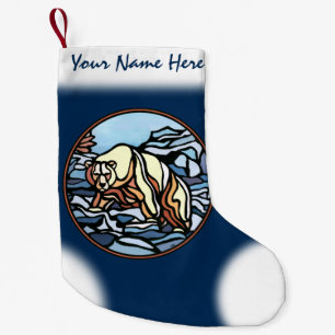 Polar Bear Christmas Stocking Custom Bear Stocking